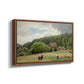Farm with Grazing Cows (Bondegård med beitende kuer), 1892 - Floater Framed Canvas Print