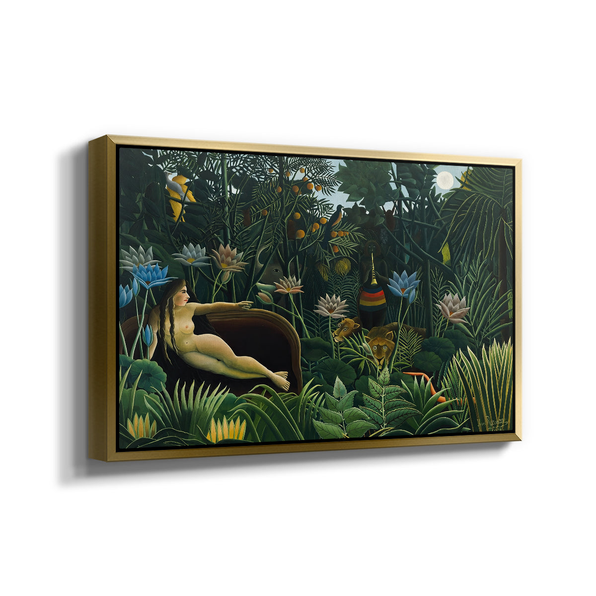 The Dream (Le Rêve), 1910 - Floater Framed Canvas Print