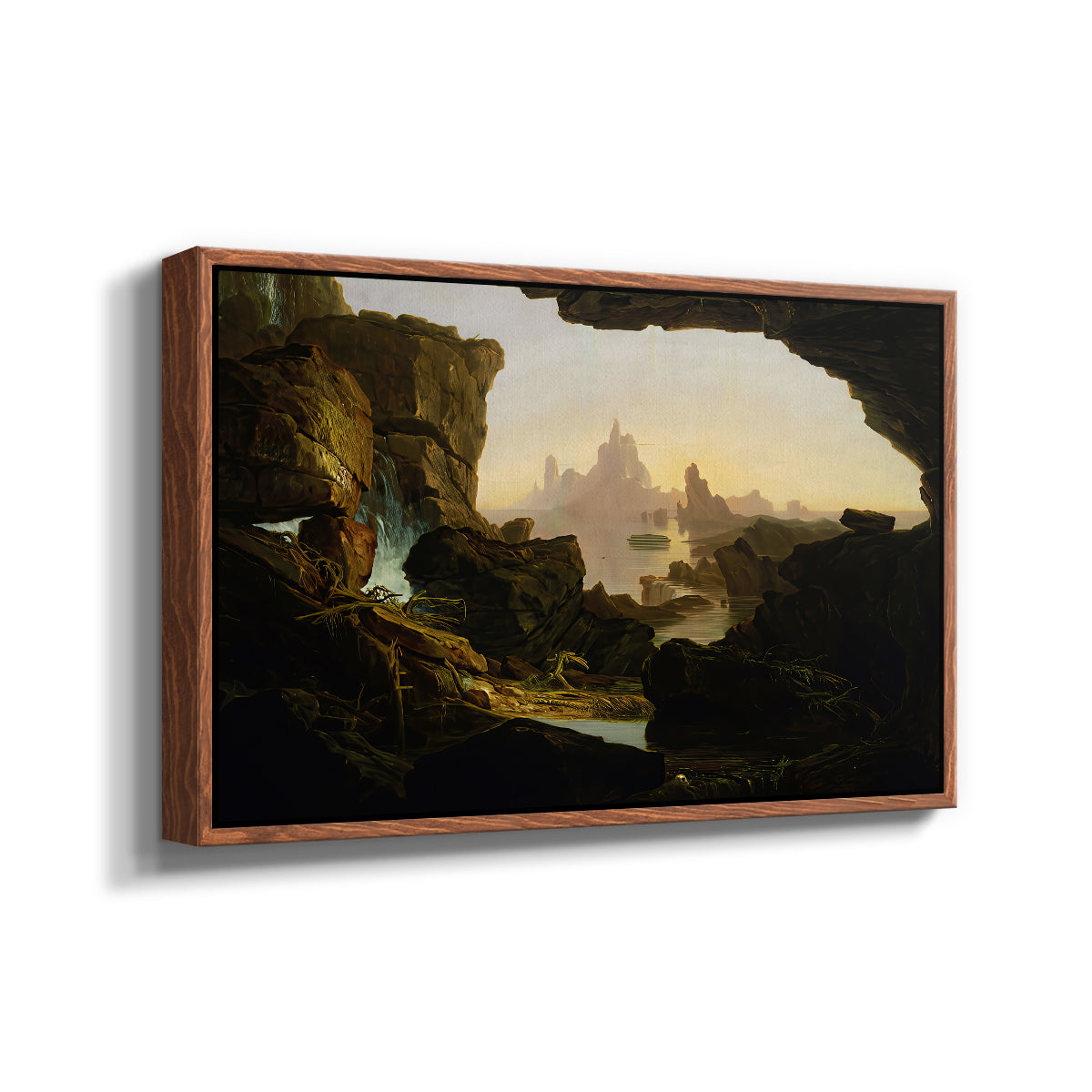 The Subsiding of the Waters of the Deluge, 1829 - Floater Framed Canvas Print