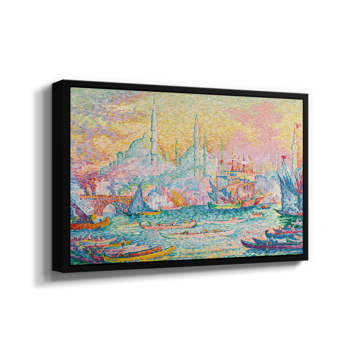 The Golden Horn, Constantinople, 1907 - Floater Framed Canvas Print