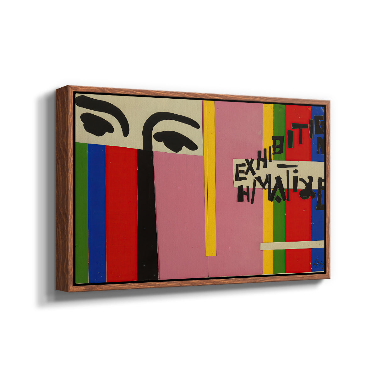 Design for Cover of Exhibition Catalogue, 1951 - Floater Framed Canvas Print