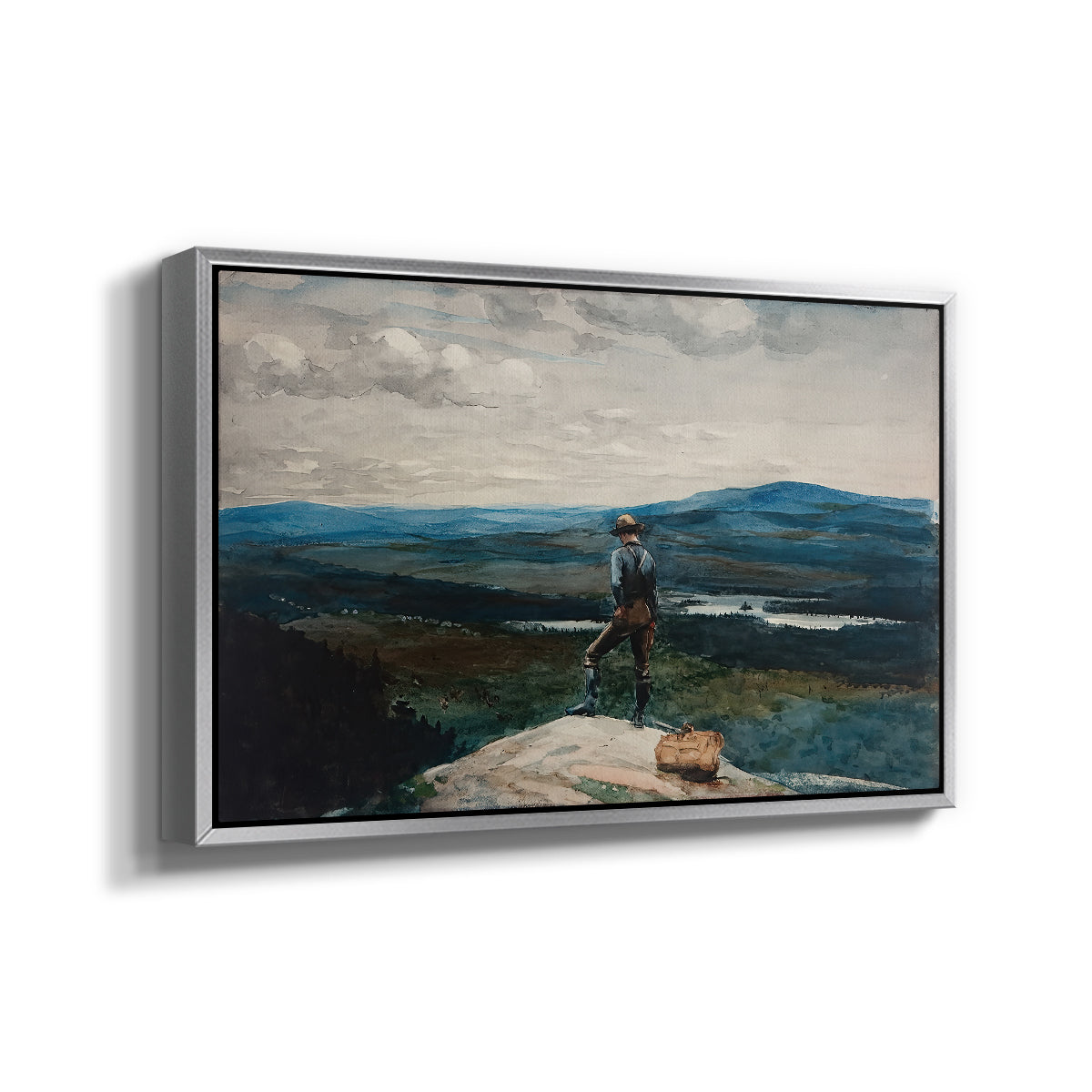 The Ranger, Adirondacks, 1882 - Floater Framed Canvas Print