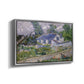 Houses in Auvers, 1890 - Floater Framed Canvas Print