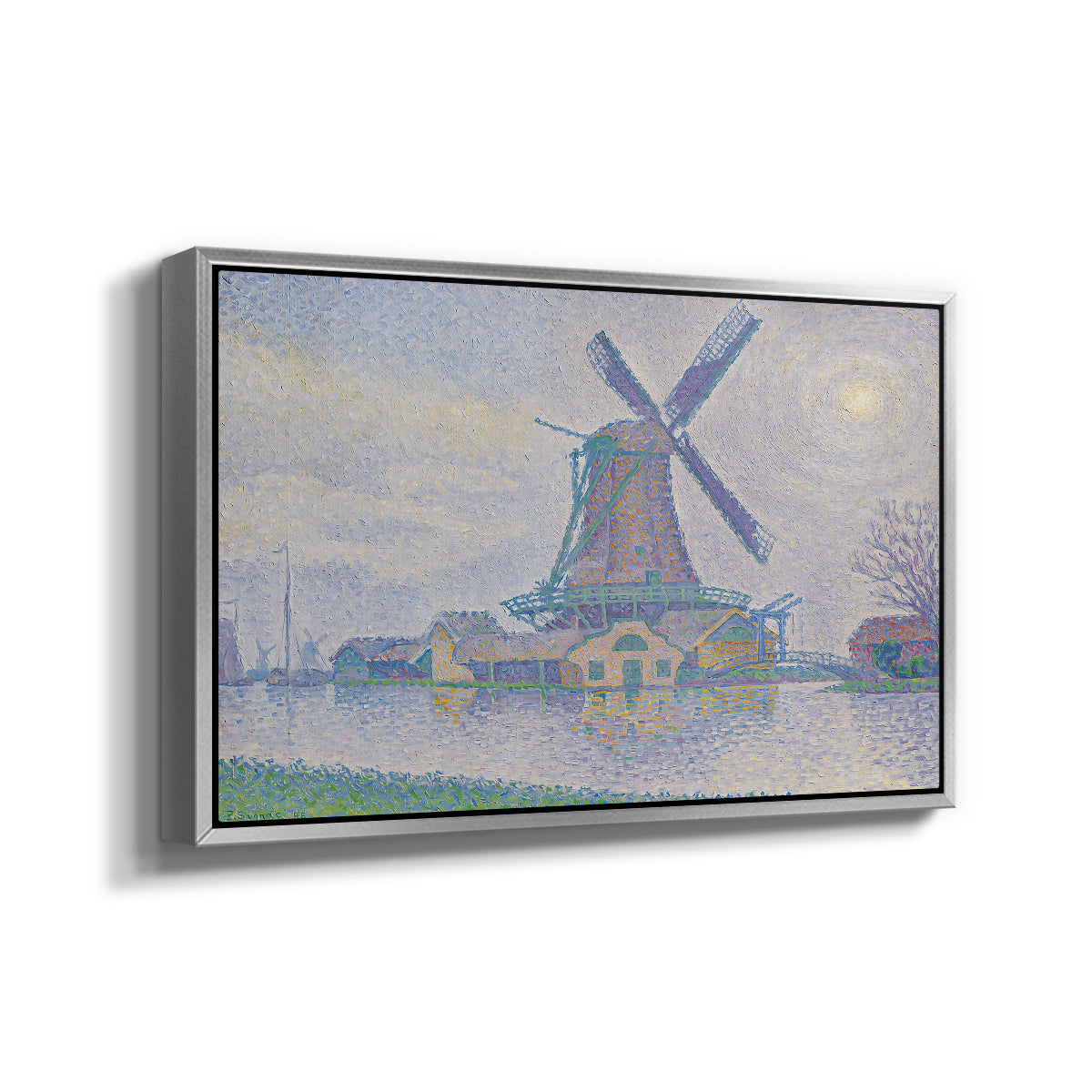 Mill of Edam (Moulin d'Edam), 1896 - Floater Framed Canvas Print