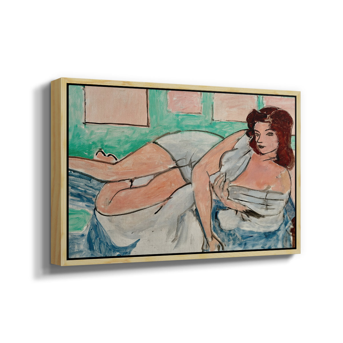 Nude in a Bathrobe (Nu au peignoir), 1941 - Floater Framed Canvas Print