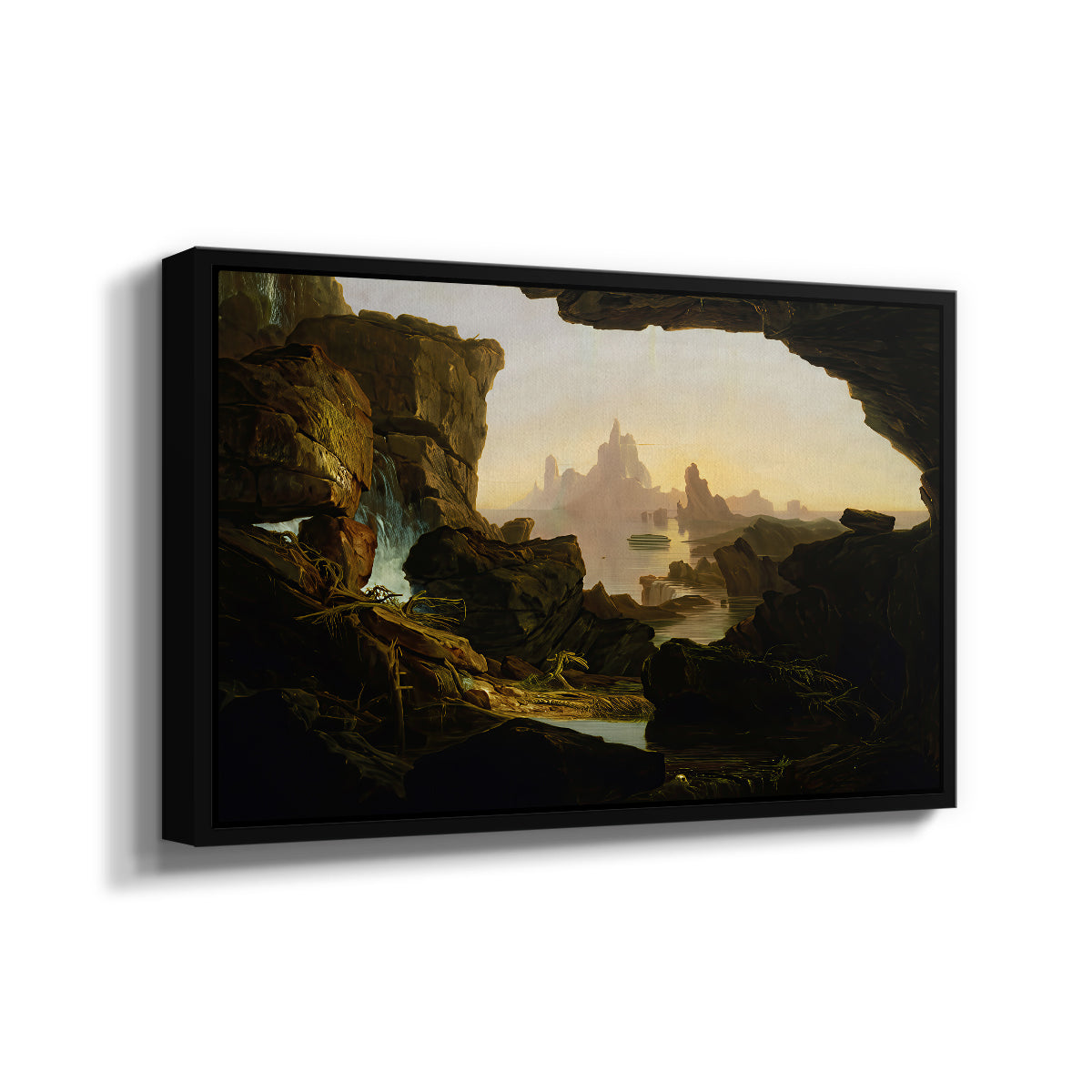 The Subsiding of the Waters of the Deluge, 1829 - Floater Framed Canvas Print