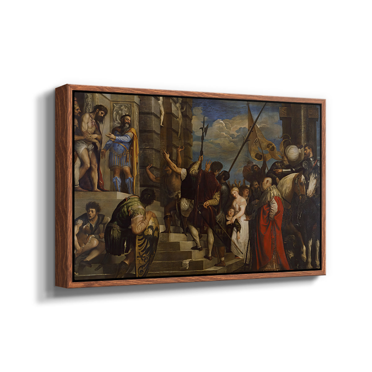 Ecce Homo, c. 1543 - Floater Framed Canvas Print