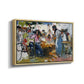 Net Menders in Valencia, 1909 - Floater Framed Canvas Print