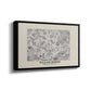 Fleurs, 1866 (Morris Inspired) - Floater Framed Canvas Print