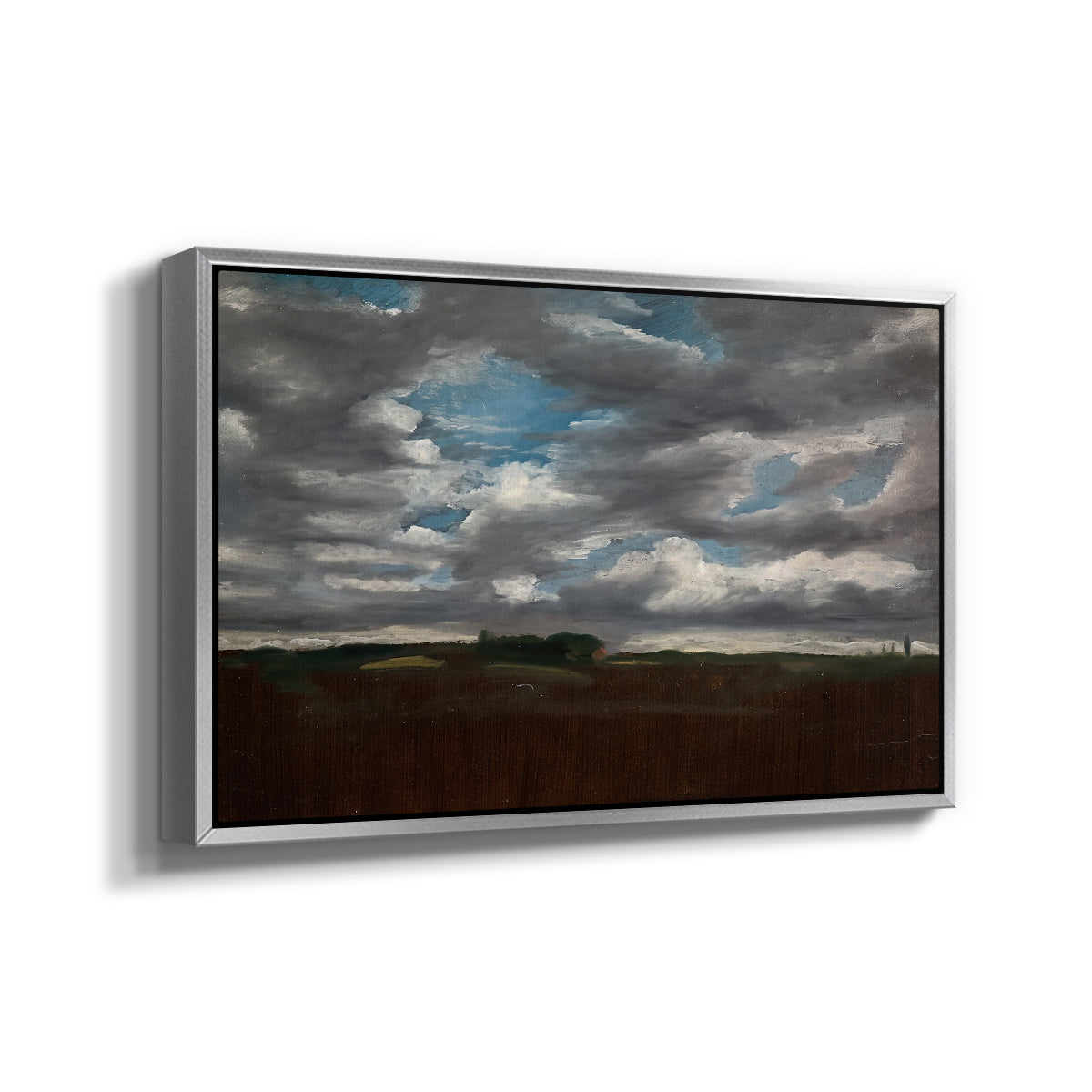 Extensive Landscape with Grey Clouds, c. 1821-1822 - Floater Framed Canvas Print
