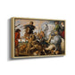 The Wolf and Fox Hunt, c. 1616 - Floater Framed Canvas Print