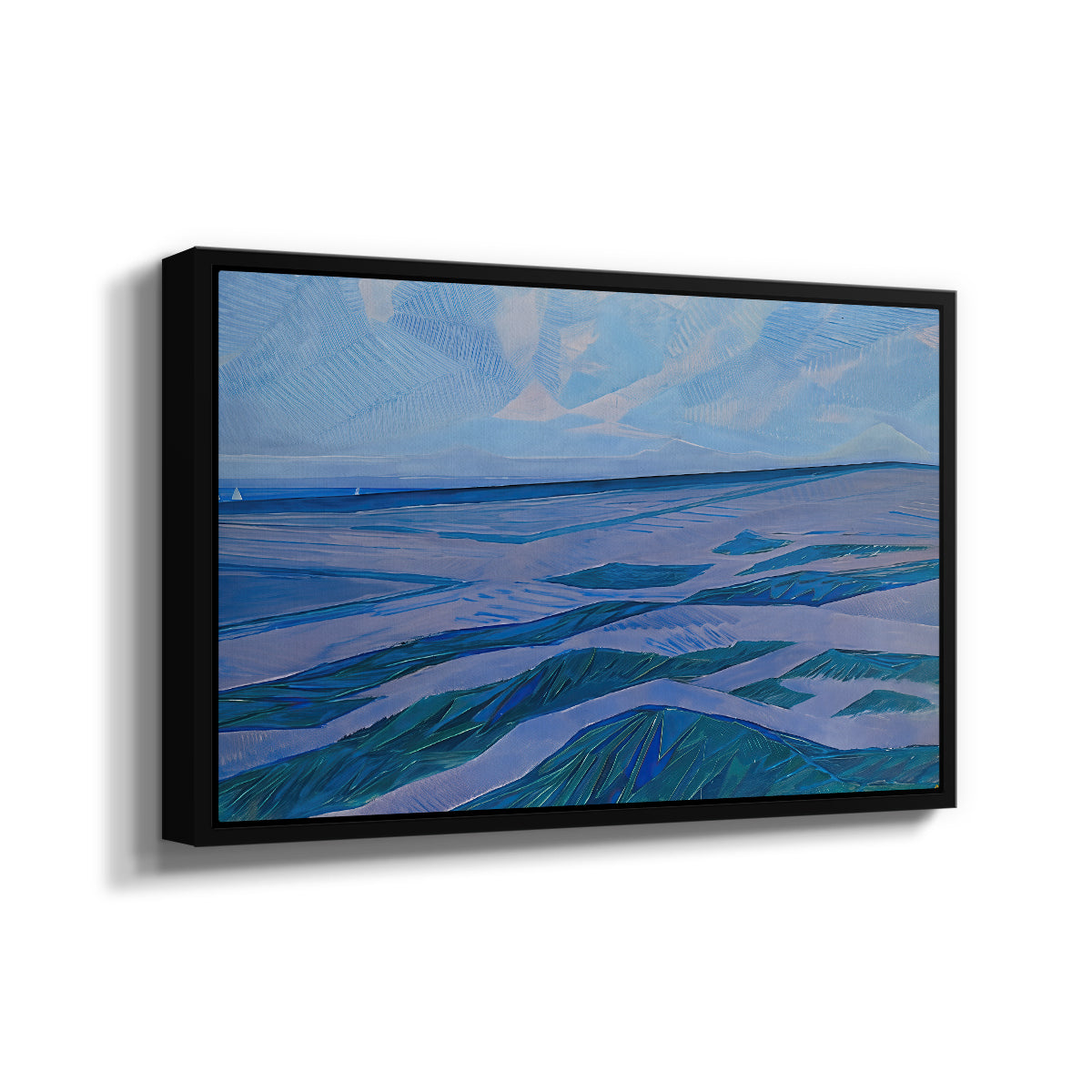 Dune Landscape, 1911 - Floater Framed Canvas Print