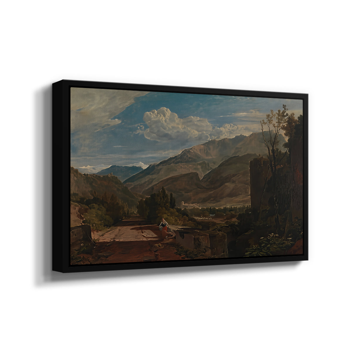 Bonneville, Savoy, 1803 - Floater Framed Canvas Print