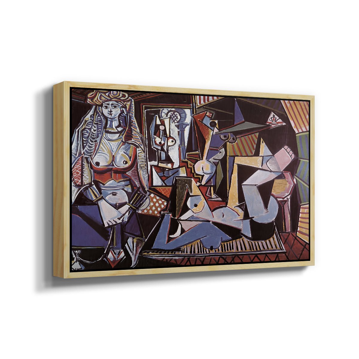 Women of Algiers (Version O), 1955 - Floater Framed Canvas Print