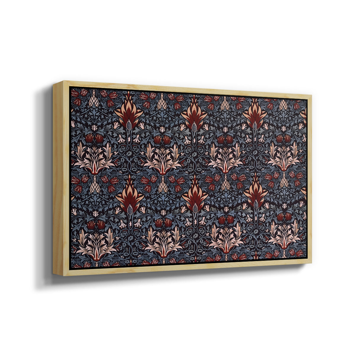 Snakeshead (Printed Textile), c. 1876 - Floater Framed Canvas Print