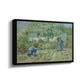 First Steps after Millet, 1890 - Floater Framed Canvas Print