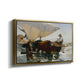The Return from Fishing: Hauling the Boat, 1894 - Floater Framed Canvas Print