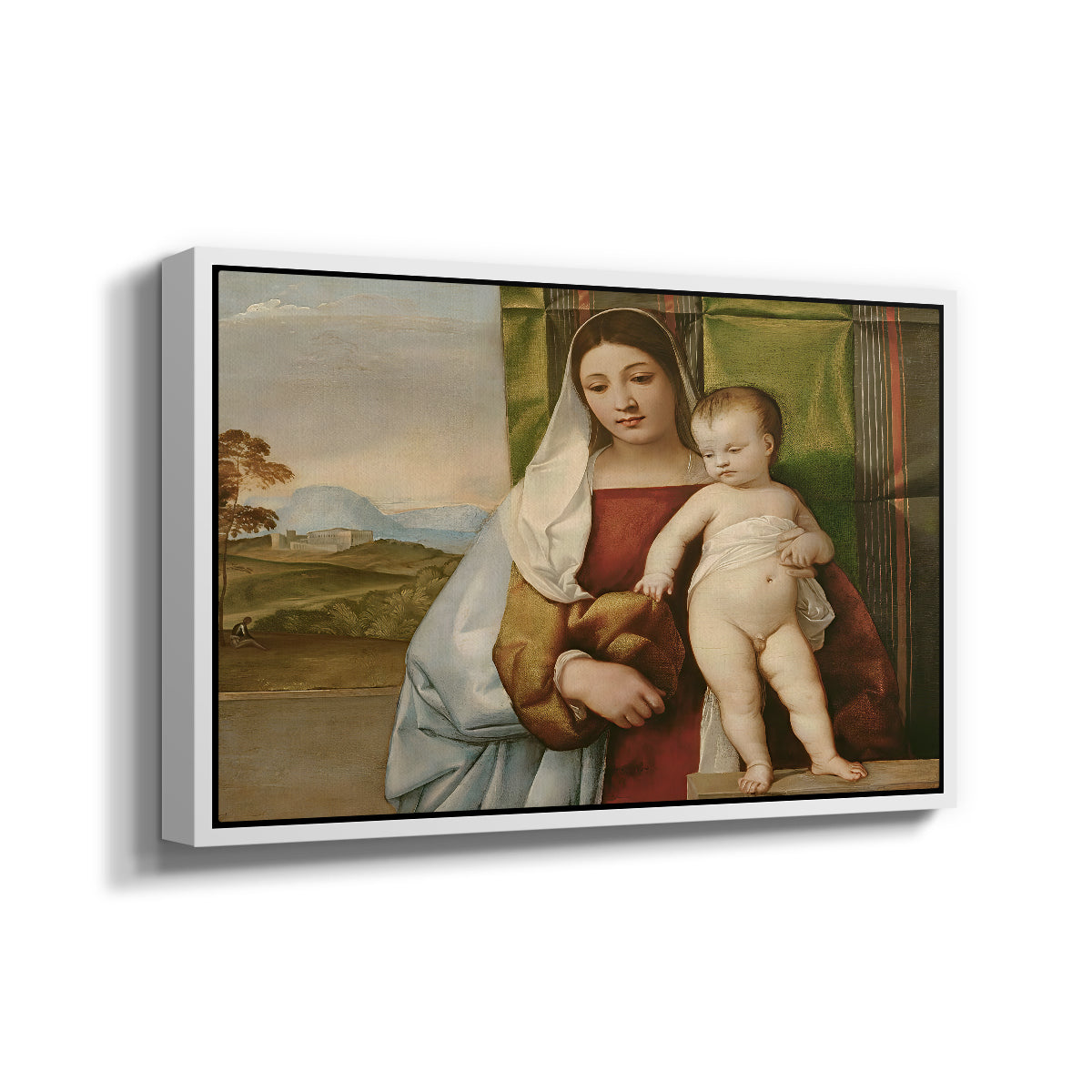 The Gypsy Madonna (La Zingarella), c. 1510-1511 - Floater Framed Canvas Print