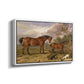 Portrait of Reformer, Blucher, Tory and Crib, Property of Rowland Alston, Esq., M.P., 1835 - Floater Framed Canvas Print