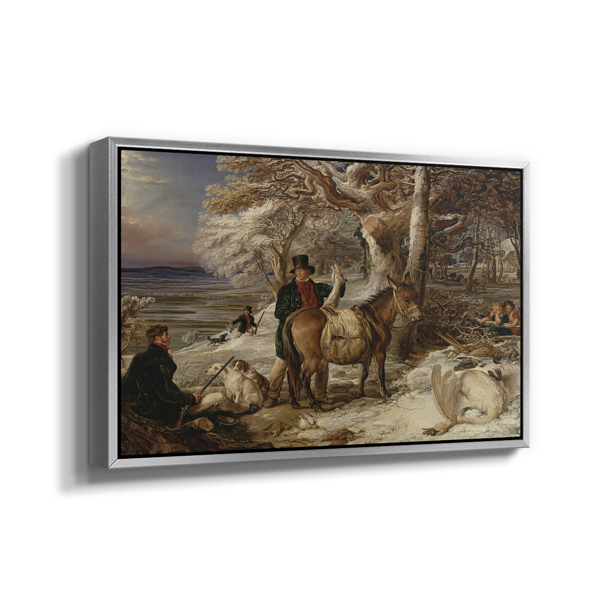 The Day's Sport, 1826 - Floater Framed Canvas Print