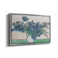 Irises, 1890 - Floater Framed Canvas Print