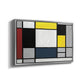 Composition with Yellow, Red, Black, Blue, and Gray, 1920 - Floater Framed Canvas Print