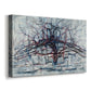 Canvas art print featuring an abstract branching structure, displayed at an angle