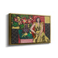 Seated Woman with a Vase of Amaryllis, 1941 - Floater Framed Canvas Print