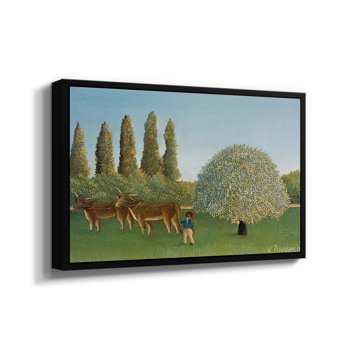 Meadlowland (The Pasture), 1910 - Floater Framed Canvas Print