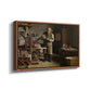 The Plate Printer, 1875 - Floater Framed Canvas Print