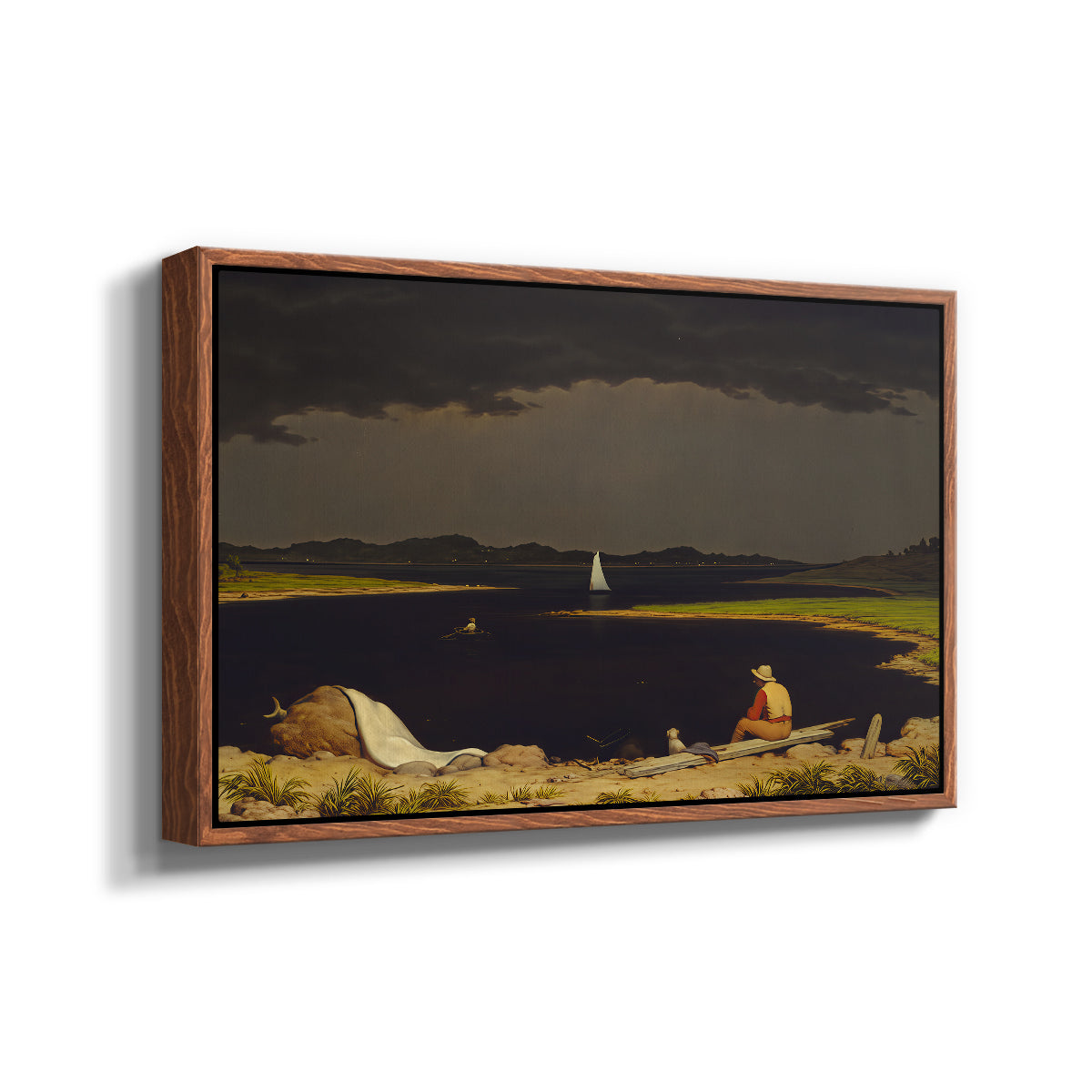 Approaching Thunder Storm, 1859 - Floater Framed Canvas Print