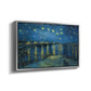 Starry Night Over the Rhône, 1888 - Floater Framed Canvas Print