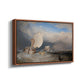 Fishing Boats with Hucksters Bargaining for Fish, 1837-1838 - Floater Framed Canvas Print