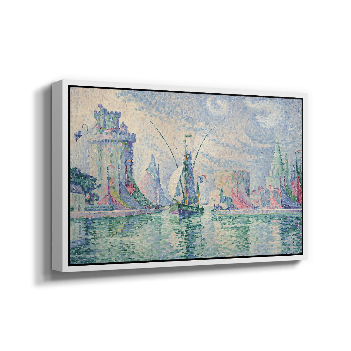 The Green Towers (Les tours vertes, la Rochelle), 1913 - Floater Framed Canvas Print
