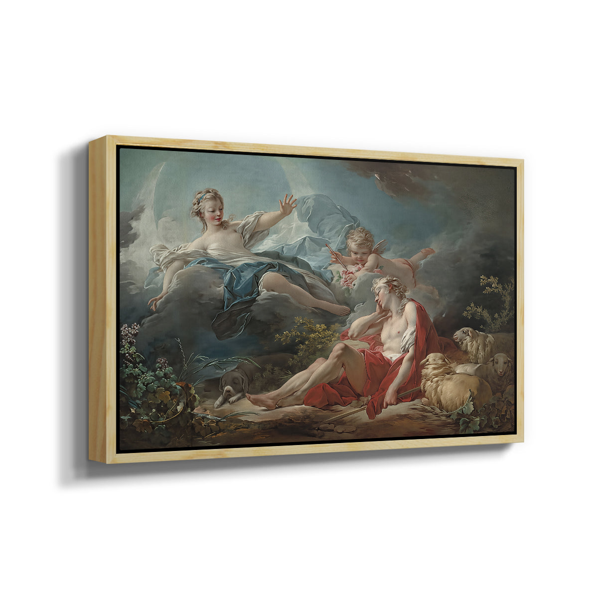Diana and Endymion, c. 1753-1756 - Floater Framed Canvas Print