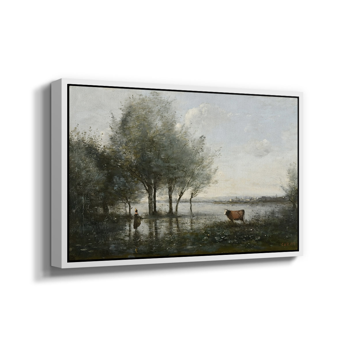 The Marsh (Le Marais), c. 1865-1870 - Floater Framed Canvas Print
