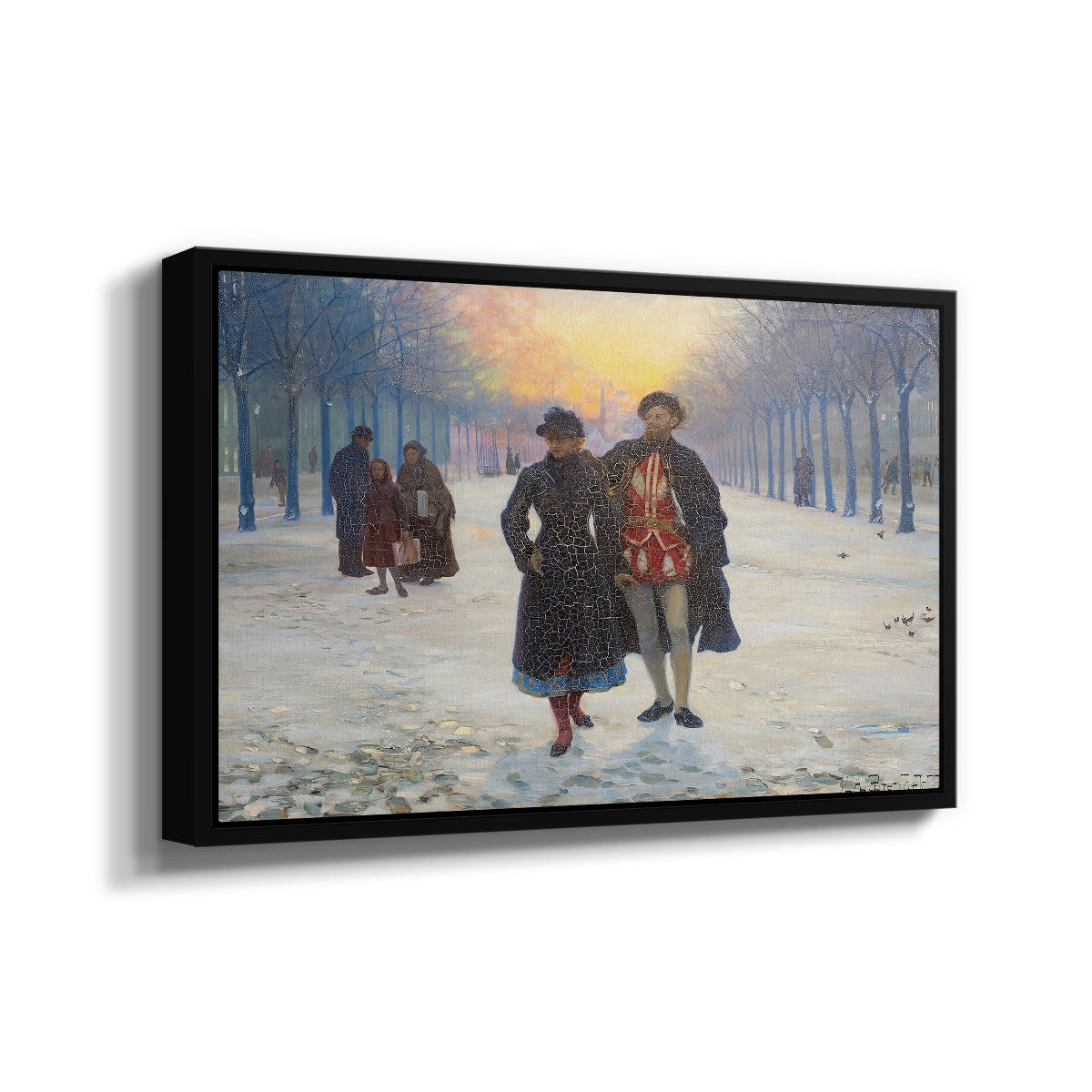 Morning after the Carnival, 1884 - Floater Framed Canvas Print