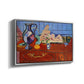 Still Life with a Pewter Jug and Pink Statuette, 1910 - Floater Framed Canvas Print