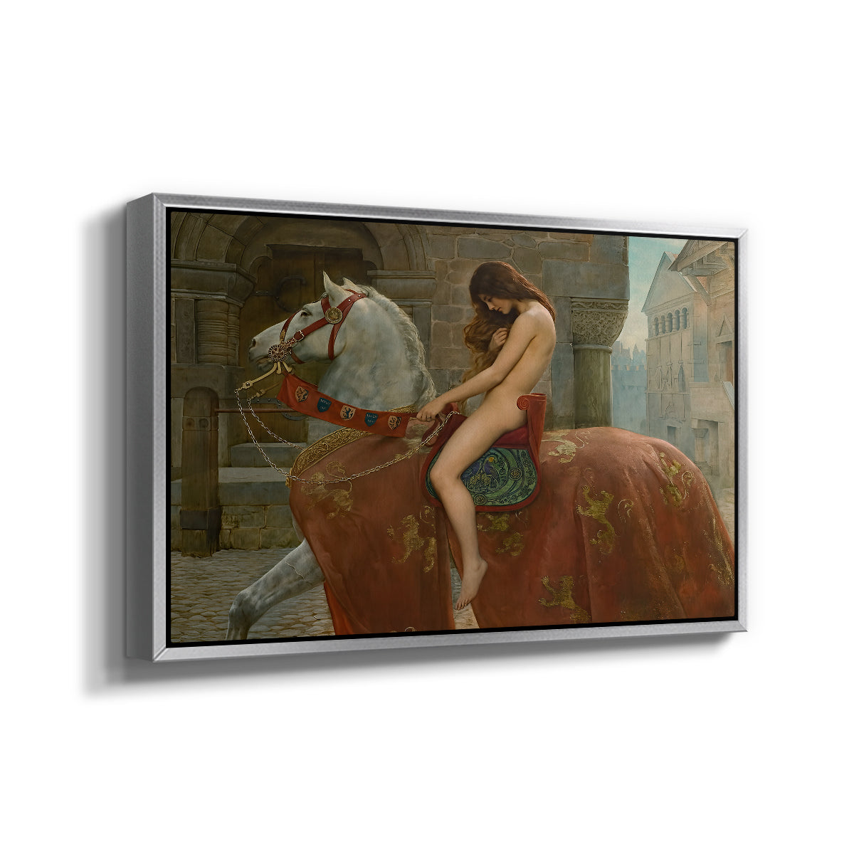 Lady Godiva, 1898 - Floater Framed Canvas Print