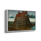 The Tower of Babel, c. 1568 - Floater Framed Canvas Print