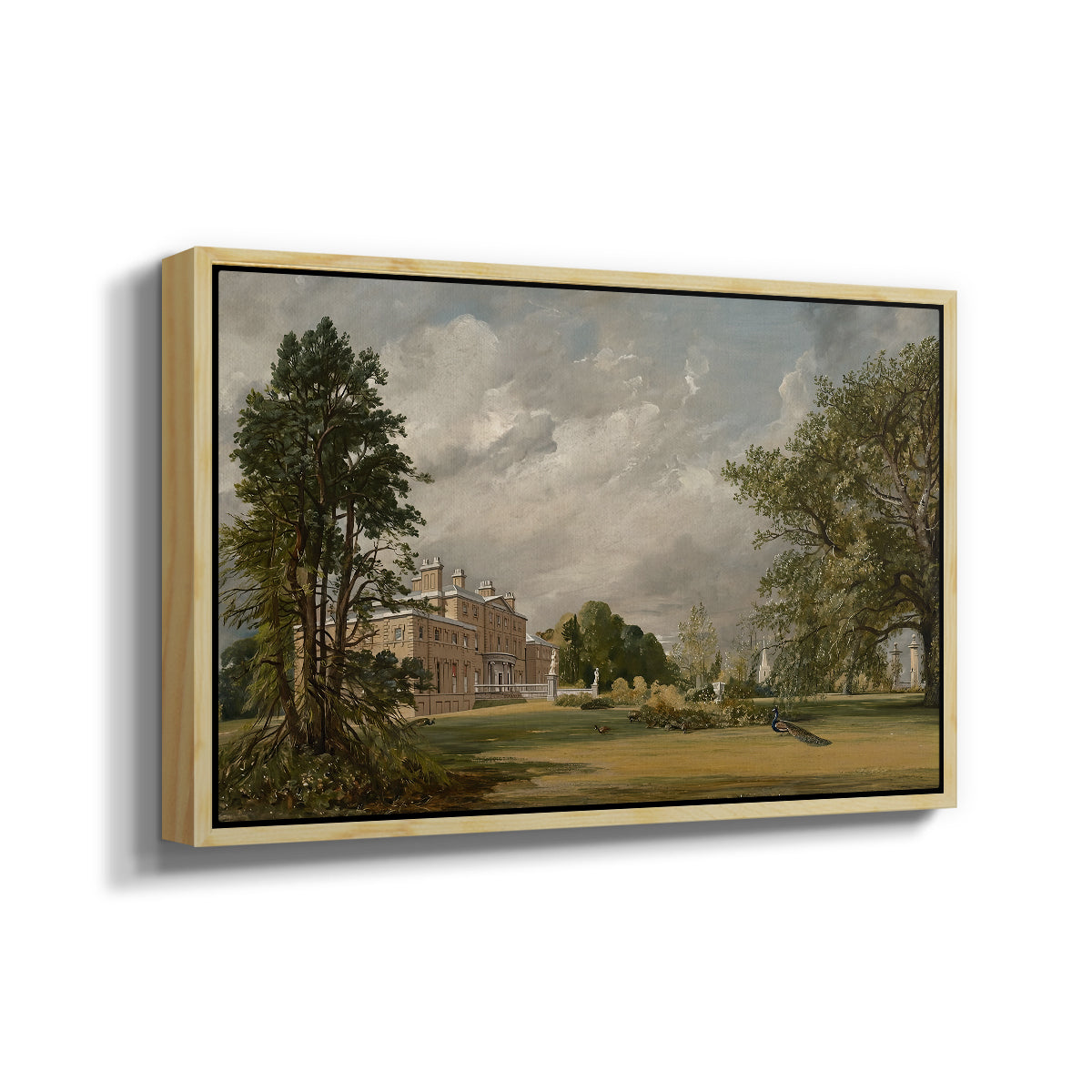Malvern Hall, 1821 - Floater Framed Canvas Print