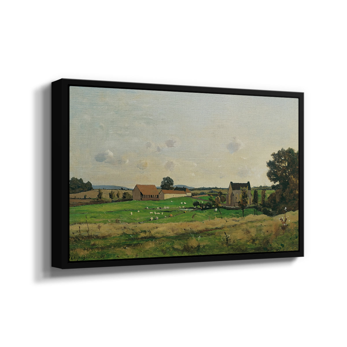 The Saulce Estate, 1869 - Floater Framed Canvas Print