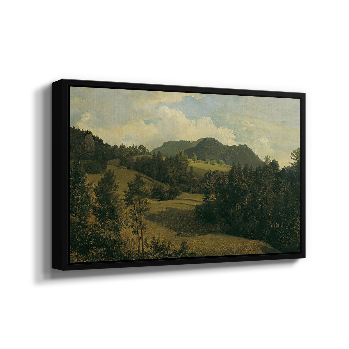 Landscape near Miesenbach, c. 1830 - Floater Framed Canvas Print