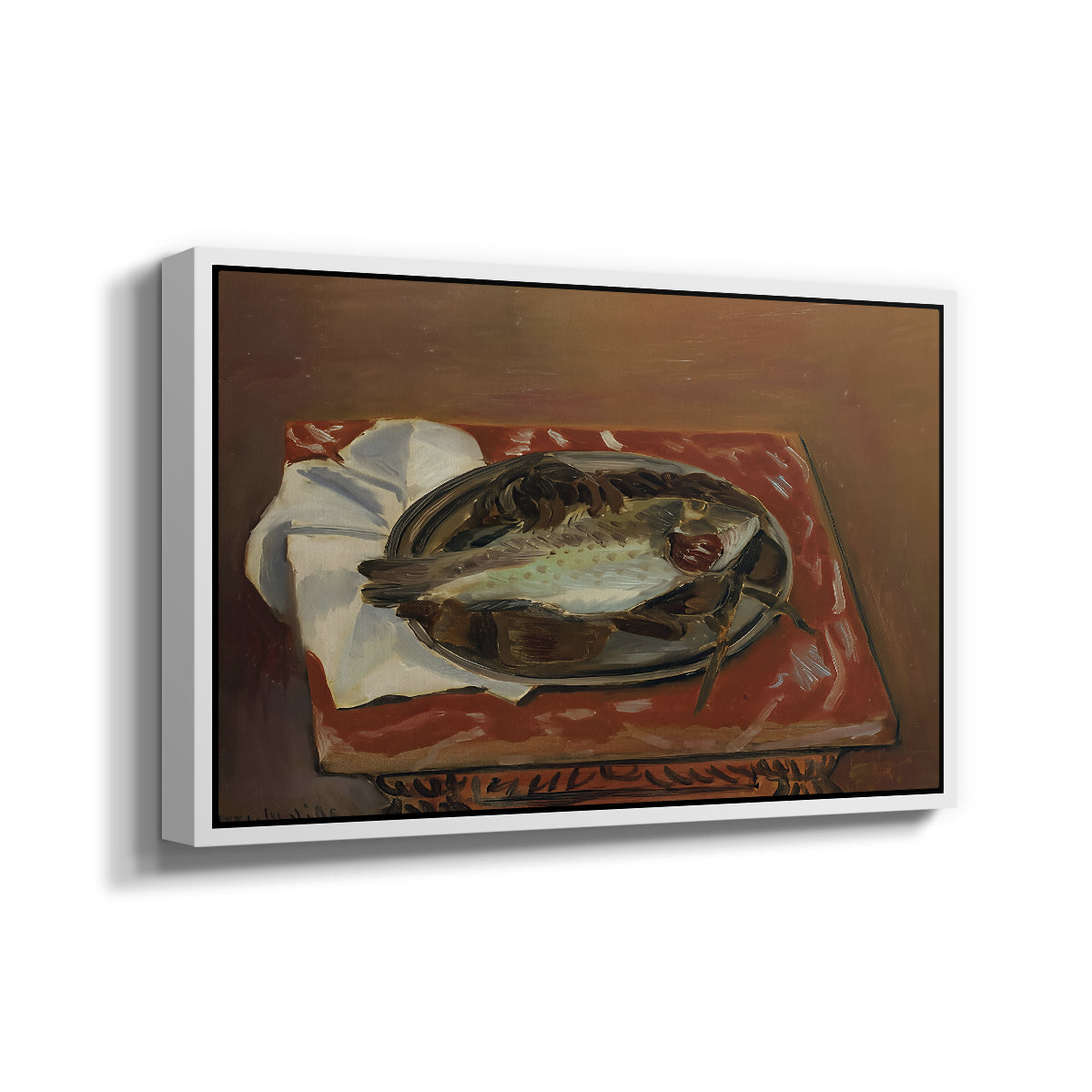 Still Life with Bream (Nature morte à la daurade), 1920 - Floater Framed Canvas Print