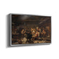 The Return of the Bear Hunter, 1856 - Floater Framed Canvas Print