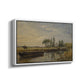 Barge below Flatford Lock, c. 1810 - Floater Framed Canvas Print