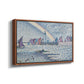 Entrance to the Port of Honfleur, 1899 - Floater Framed Canvas Print
