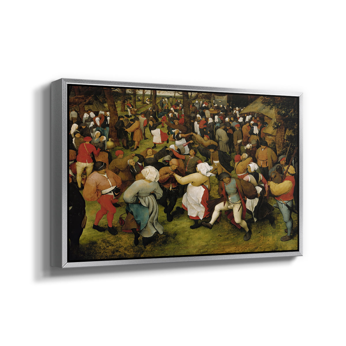The Wedding Dance, c. 1566 - Floater Framed Canvas Print