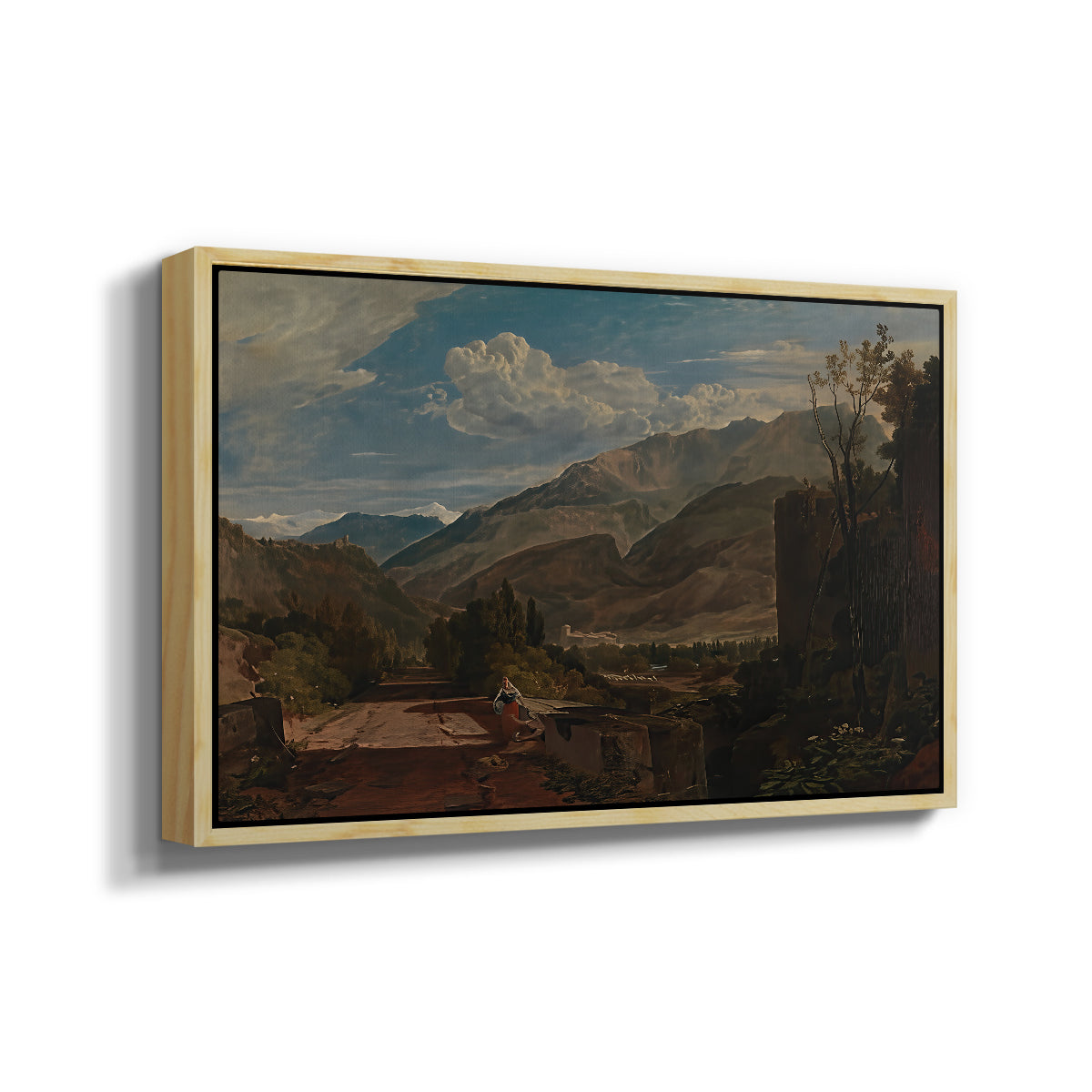 Bonneville, Savoy, 1803 - Floater Framed Canvas Print