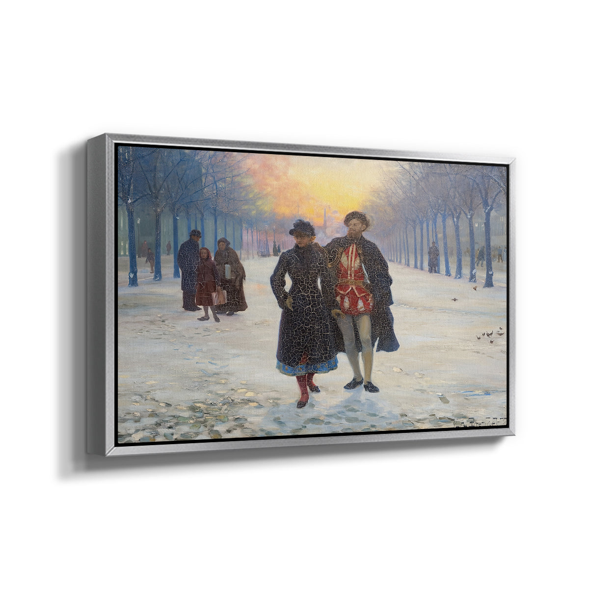 Morning after the Carnival, 1884 - Floater Framed Canvas Print
